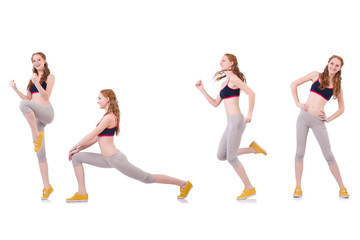 Fototapeta premium Concept of healthy lifestyle in set