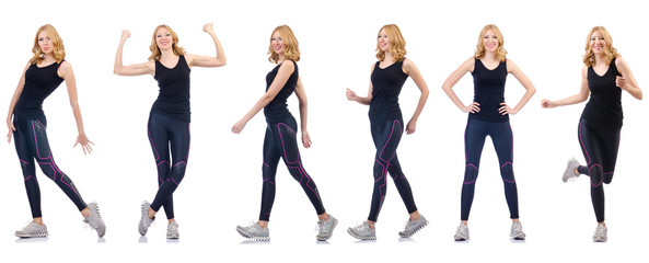 Obraz premium Concept of healthy lifestyle in set