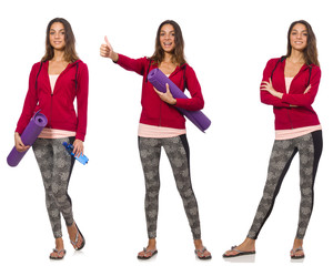 Fototapeta premium Concept of healthy lifestyle in set