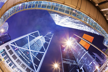 Skyscrapers in a city