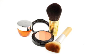 makeup set  on white background