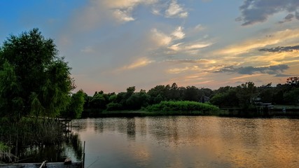 Obraz na płótnie Canvas Lake Sunset 09132