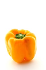 Yellow Capsicum on White Background