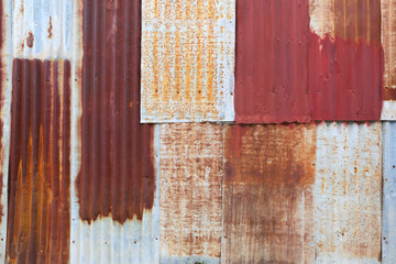 Old rusty galvanized.