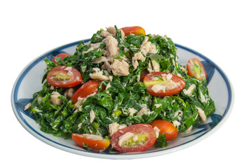 Vegetable fern salad, Low fat, diet food, Thai food.