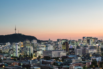 Twilight over Seoul
