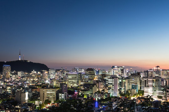 Twilight over Seoul