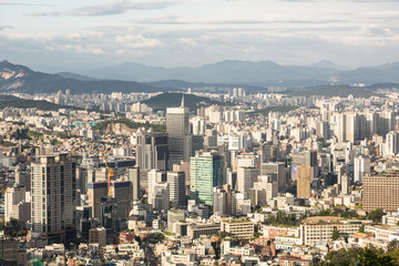 Fototapeta na wymiar Seoul skyline