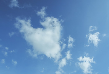 Heart-shaped cloud