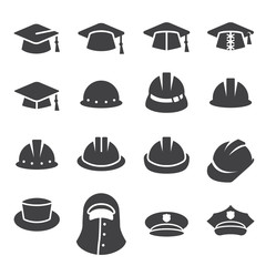 hat icon set