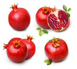 Pomegranate isolated