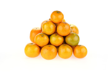oranges fruit tropical isolated on white background