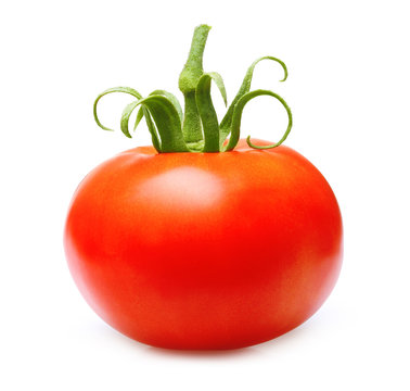 Red tomato isolated 