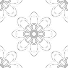 Floral Fine Seamless Vector Pattern