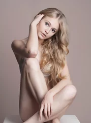 Foto op Canvas nude beautiful young woman © photoagents