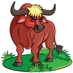 Bull Cartoon
Illustration of cute cartoon bull.