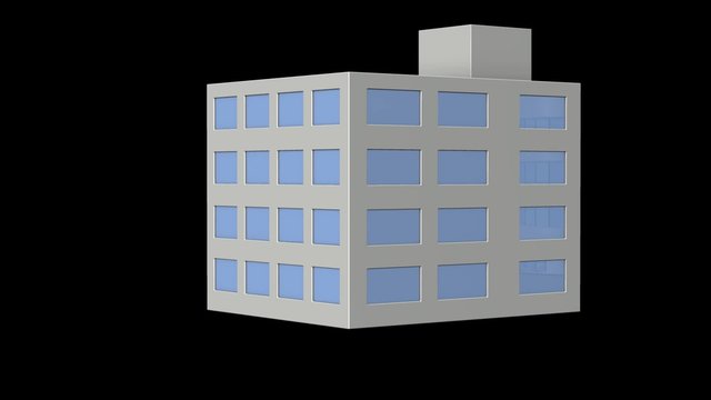Miniature model of a Office building.