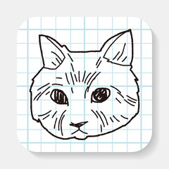 cat doodle drawing