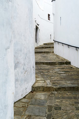 Calle de Vejer de la Frontera, Cádiz, Andalucía, España.