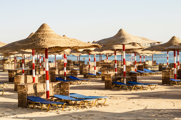 Beach in Hurghada in the early morning.