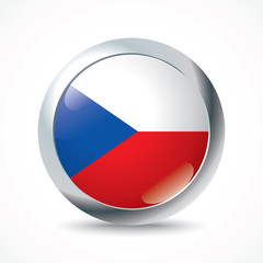 Czech Republic flag button