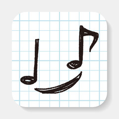 music note doodle