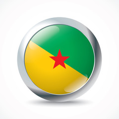 French Guiana flag button