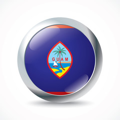 Guam flag button