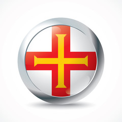 Guernsey flag button
