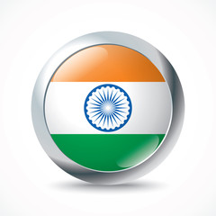 India flag button
