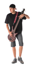 Bass guitarist.