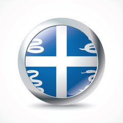 Obraz premium Martinique flag button