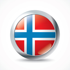 Norway flag button