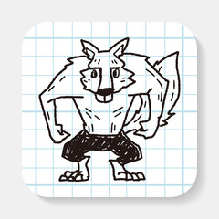 Werewolf doodle