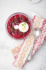 Cold beet soup