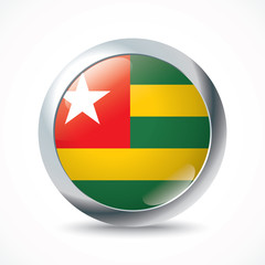 Togo flag button