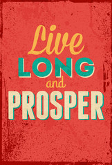 Obraz premium Vintage typography vector illustration with grunge effects. Can be used as a poster or postcard.