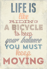 Fototapeta premium Vintage typography vector illustration with grunge effects. Can be used as a poster or postcard.