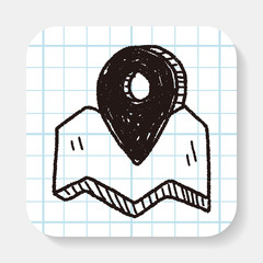 doodle location gps pin