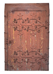 Medieval door isolated