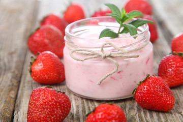 Strawberry yogurt