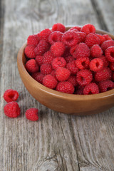 Ripe raspberries