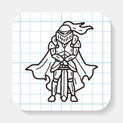 knight doodle