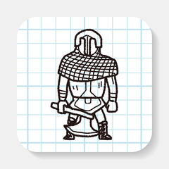 knight doodle