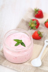 Strawberry yogurt