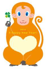 申年　年賀状　干支　羊　イラスト