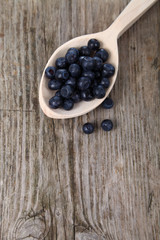 Ripe blueberries