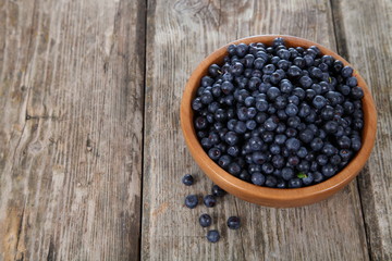 Ripe blueberries