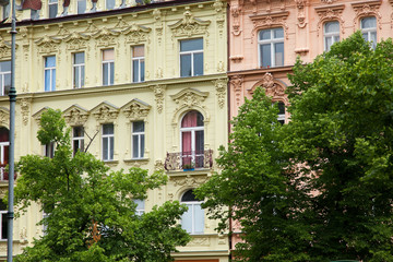 mansion - Fassade, herrschaftlicher Wohnsitz, Karlsbad, Karlovy Vary
