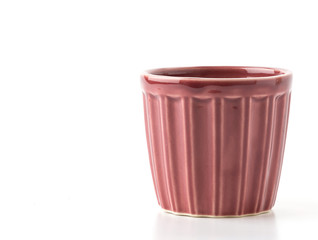 dark pink mug on white background